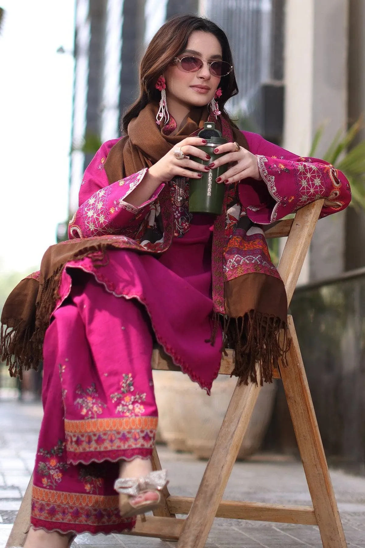 Charizma Naranji Winter/Khaddar Woolen Shawl