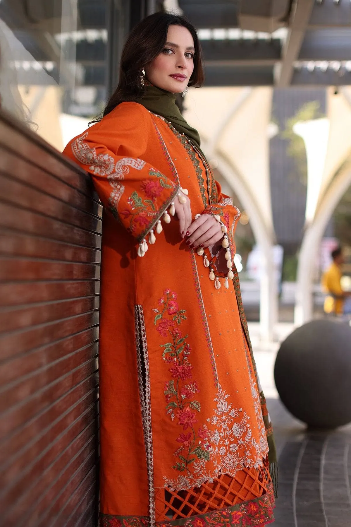 Charizma Naranji Winter/Khaddar Woolen Shawl