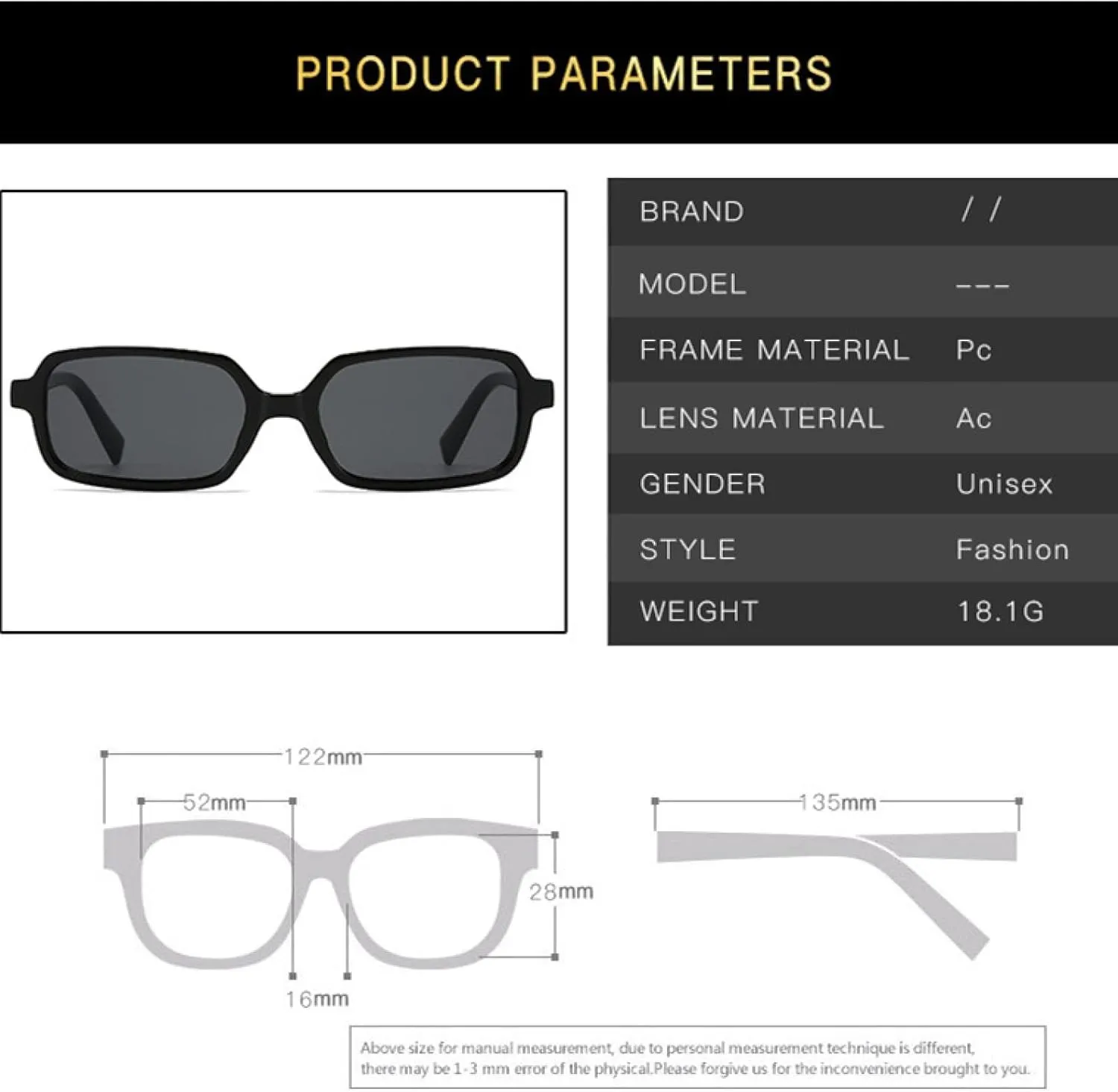 Classic Fashion Small Sunglasses Women Men Luxury Outdoor Driving Travel Sun Glasses Uv400
