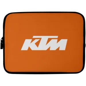 Classic White KTM Motorcycle Laptop Sleeve - 10 inch