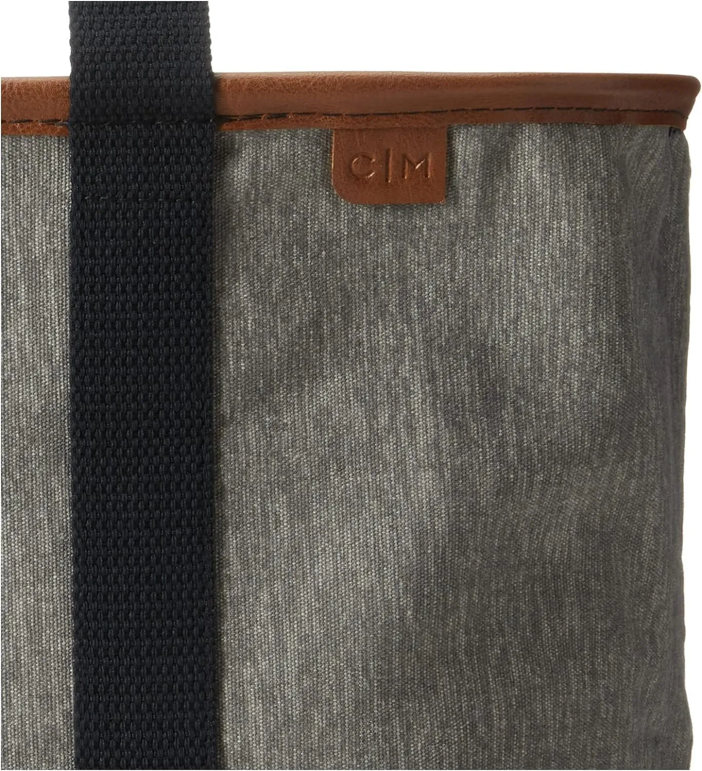 CleverMade Collapsible LUXE Tote - Grey Black 1 Pack 20L / 5 Gal- Reusable Utility Grocery Shopping Storage Bag Organizer w/ Handles Reinforced Bottom