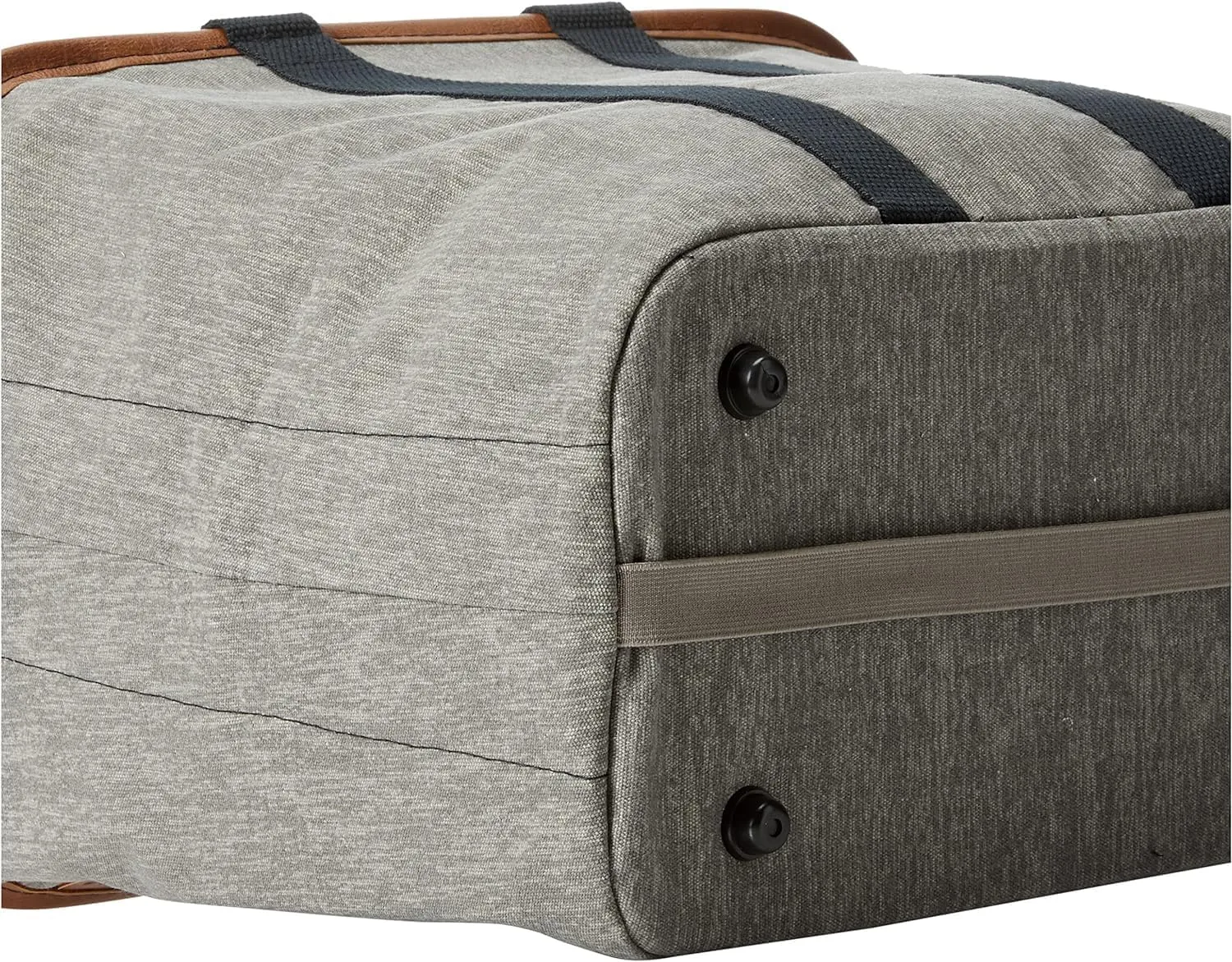 CleverMade Collapsible LUXE Tote - Grey Black 1 Pack 20L / 5 Gal- Reusable Utility Grocery Shopping Storage Bag Organizer w/ Handles Reinforced Bottom