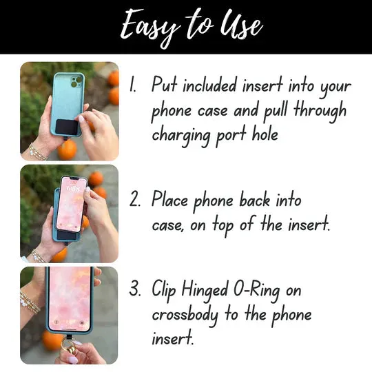 Clip & Go Strap With Zippered Pouch Solid