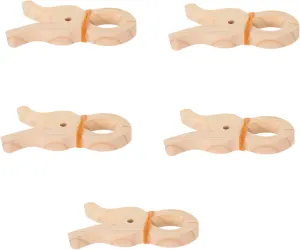 Clothes Hangers Hangers for Nursery for Clothes Pack Wooden Clip Curtain Wardrobe Antislip Design