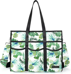 CLOUDMUSIC Large Tote Bag For Women Travel Nurse Teacher Work Waterpoof With Zipper Utility Everything Bags