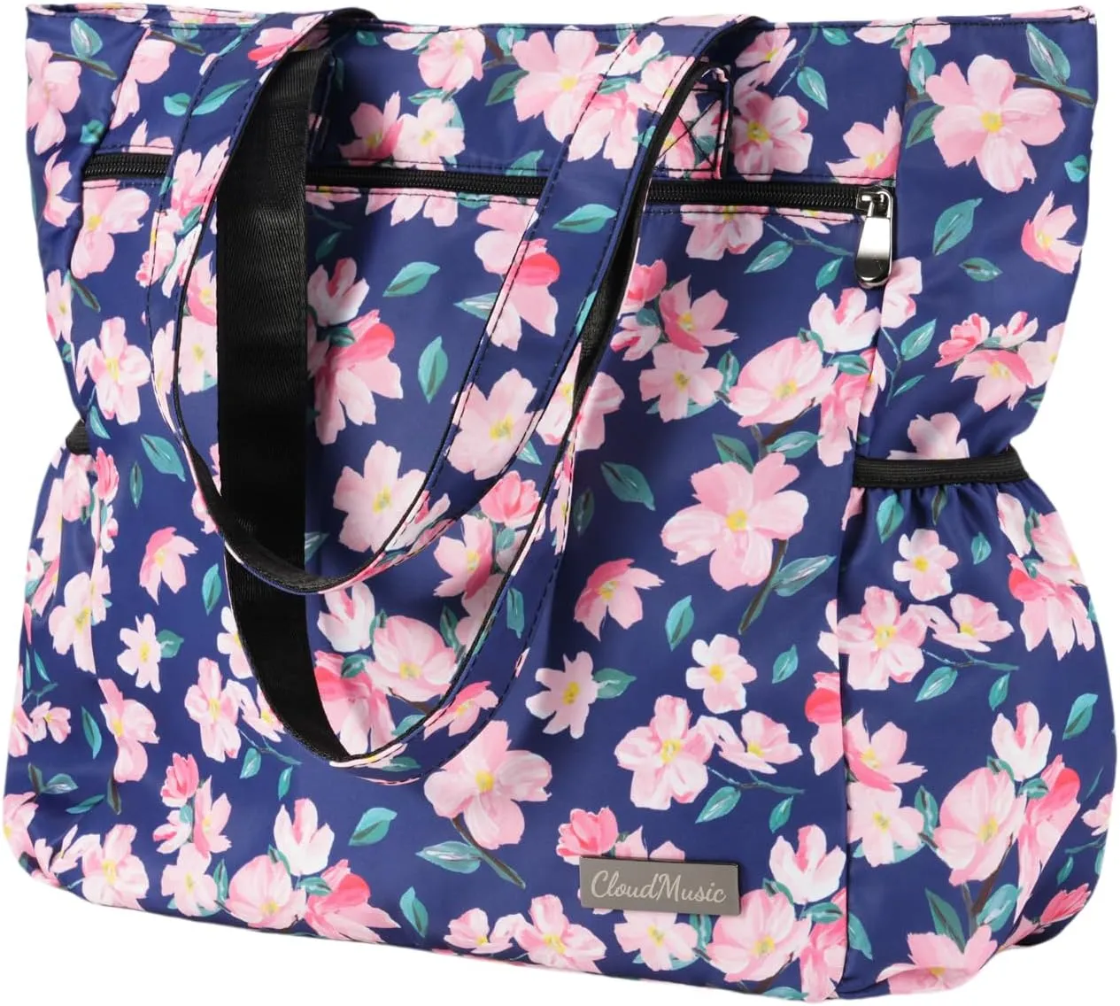 CLOUDMUSIC Shoulder Tote Bag For Nurses Teachers Work Gym Travel Beach Women With Large Capacity Waterproof