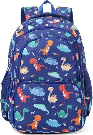 CLUCI Kids Backpack for Boys Bookbags Preschool Toddler Daycare School Bag Elementary Kindergarten Lightweight Waterproof Bluey Backpack Dinosaurs
