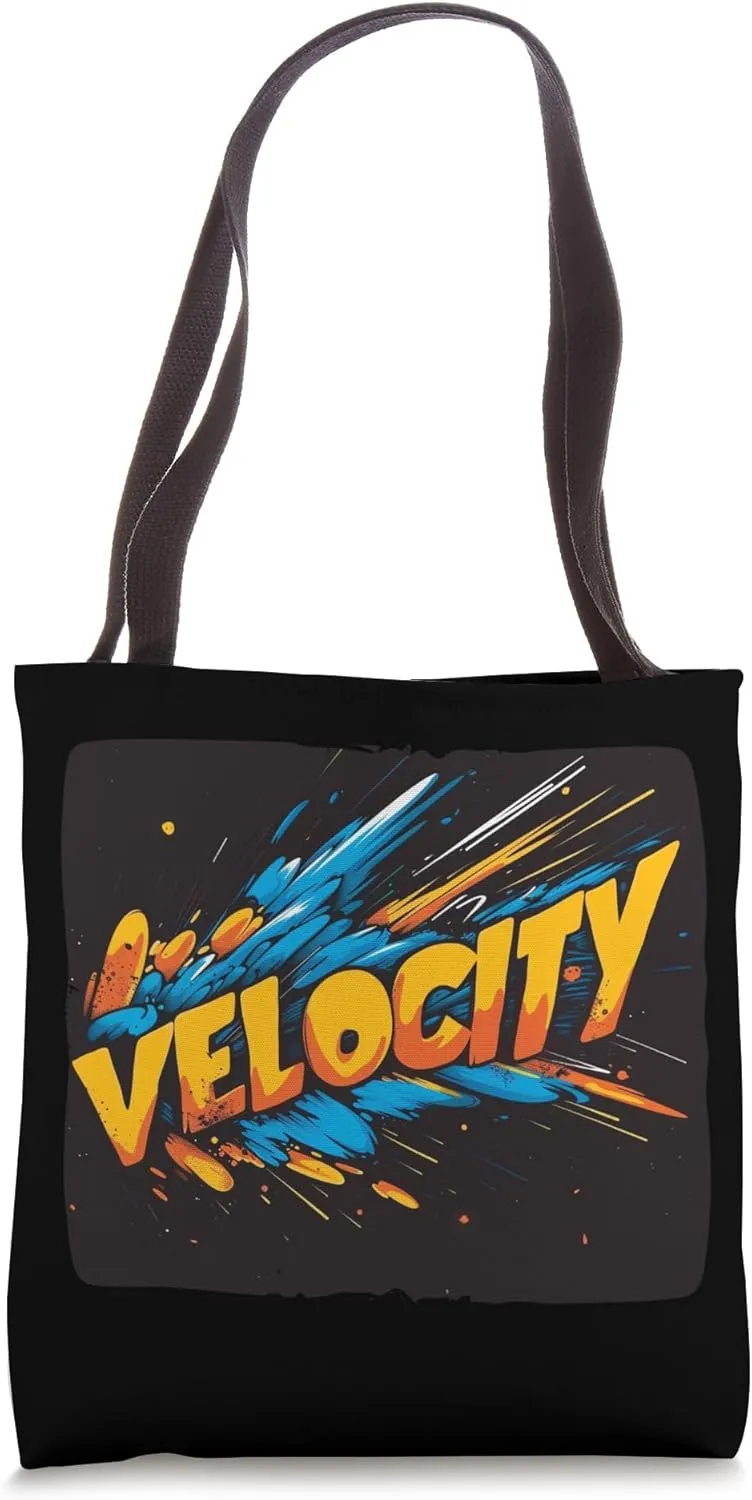 Colorful and vibrant Velocity Costume Tote Bag