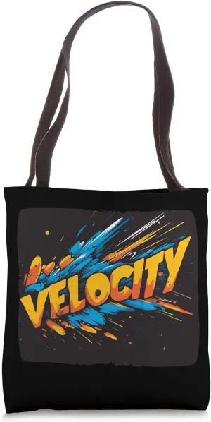 Colorful and vibrant Velocity Costume Tote Bag