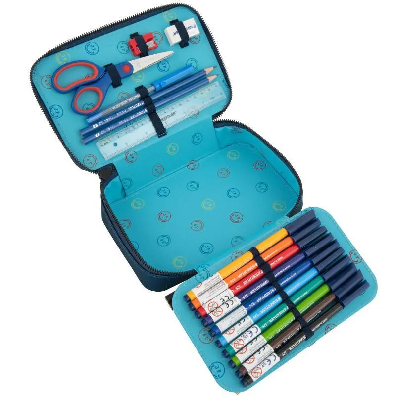 Colorful Animal Print Pencil Case - Durable Polyester Fabric