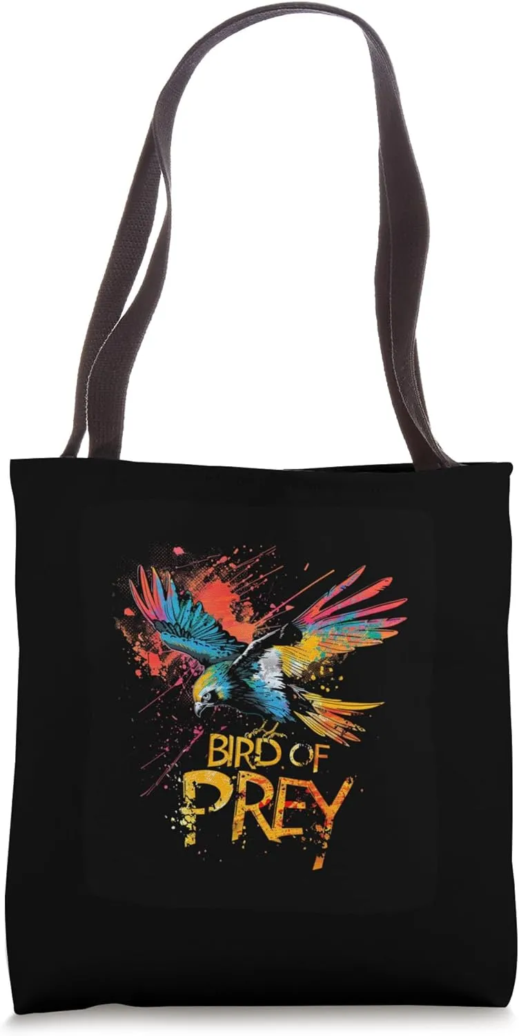Colorful Bird of Prey Outfit Tote Bag
