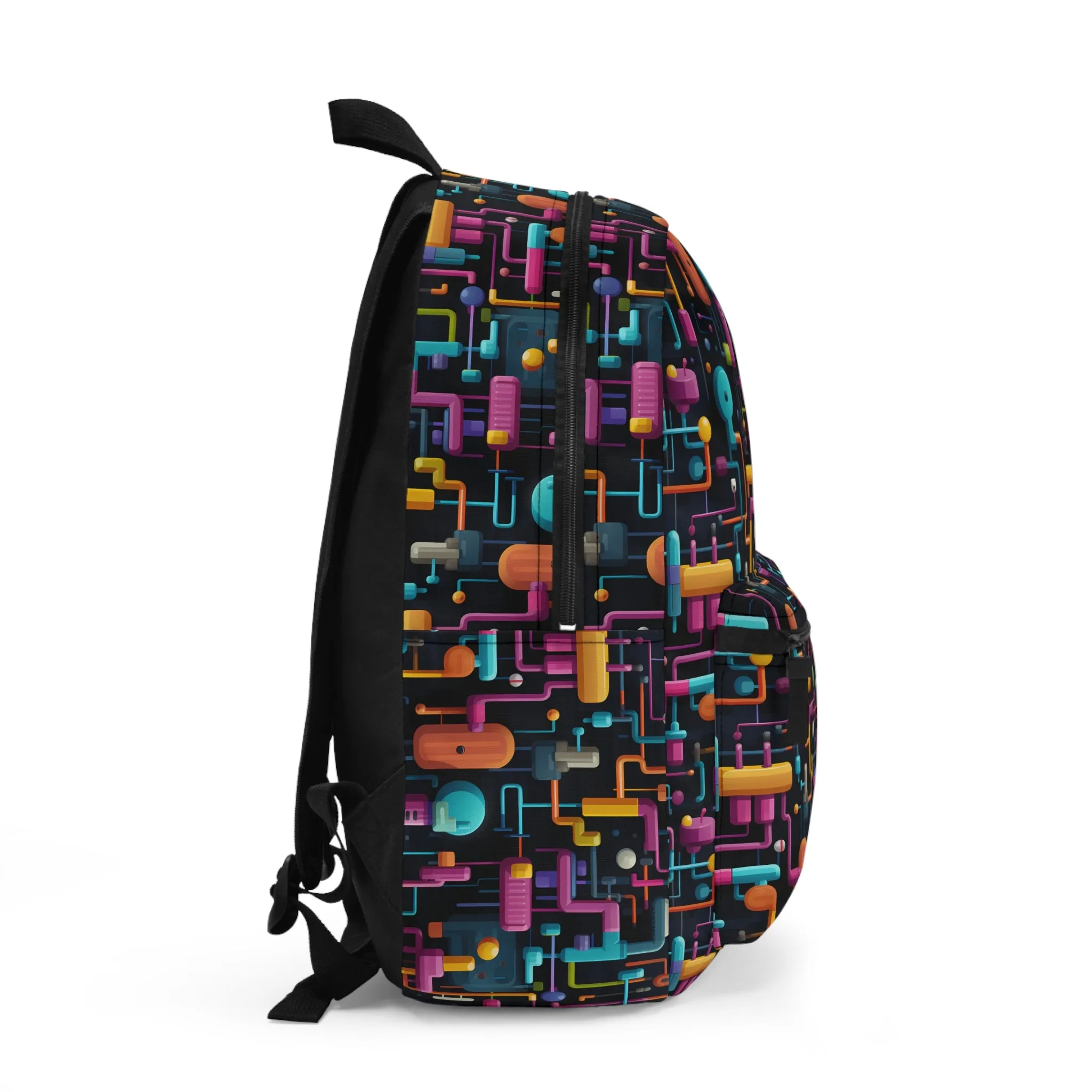 Colorful Cartoon Pipes Backpack