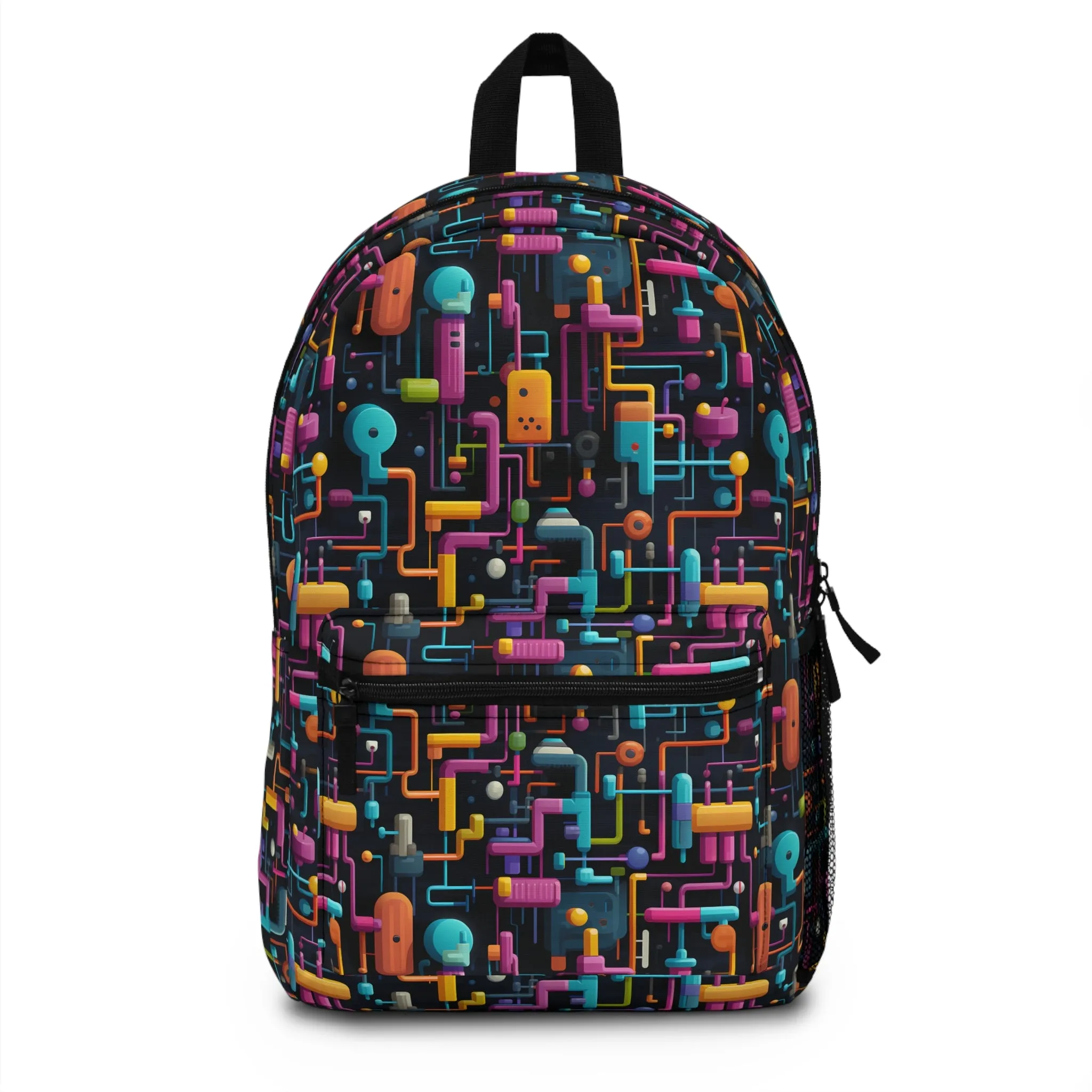 Colorful Cartoon Pipes Backpack