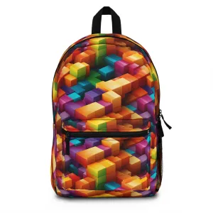 Colorful Geometric Blocks Backpack