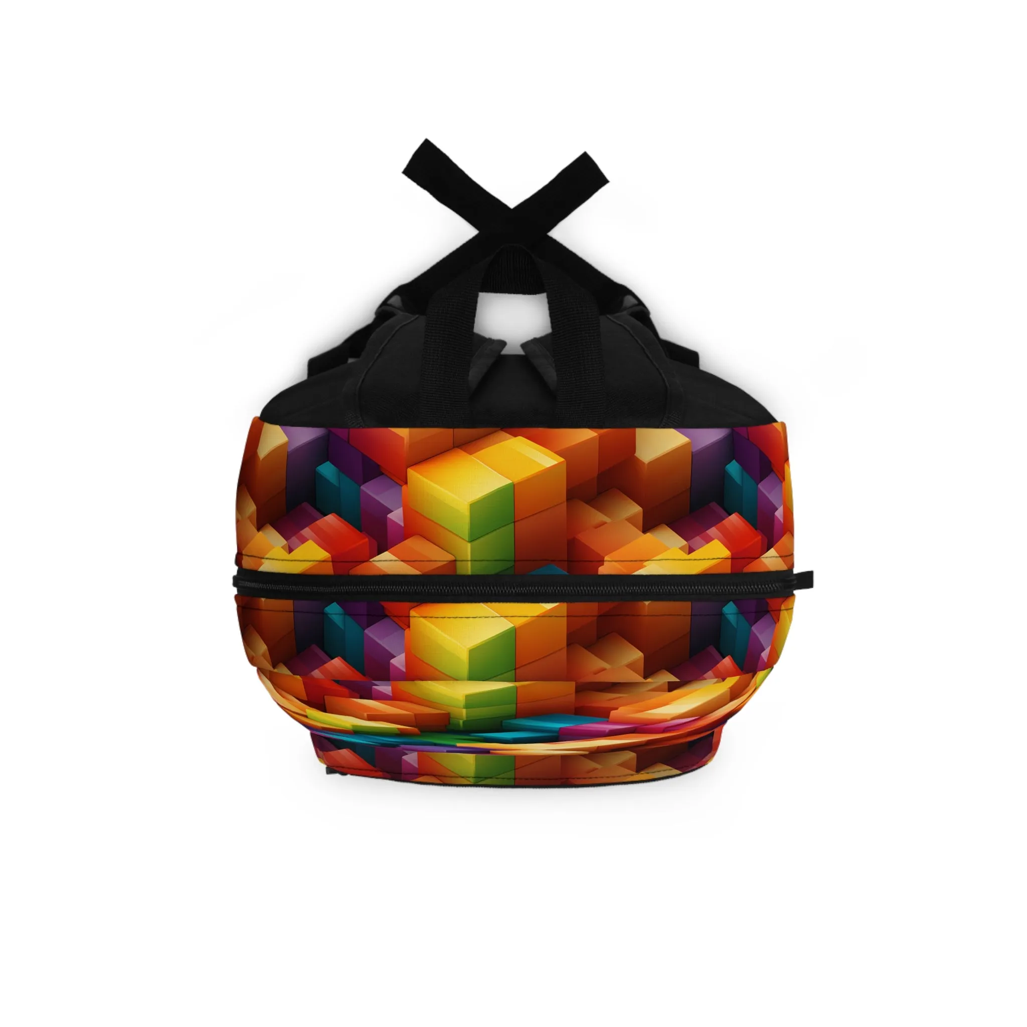 Colorful Geometric Blocks Backpack