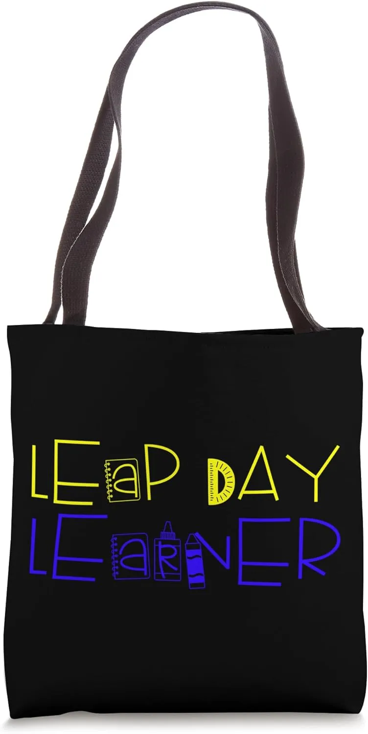 Colorful Leap Day Pre K School Student Feb February 29th Tote Bag