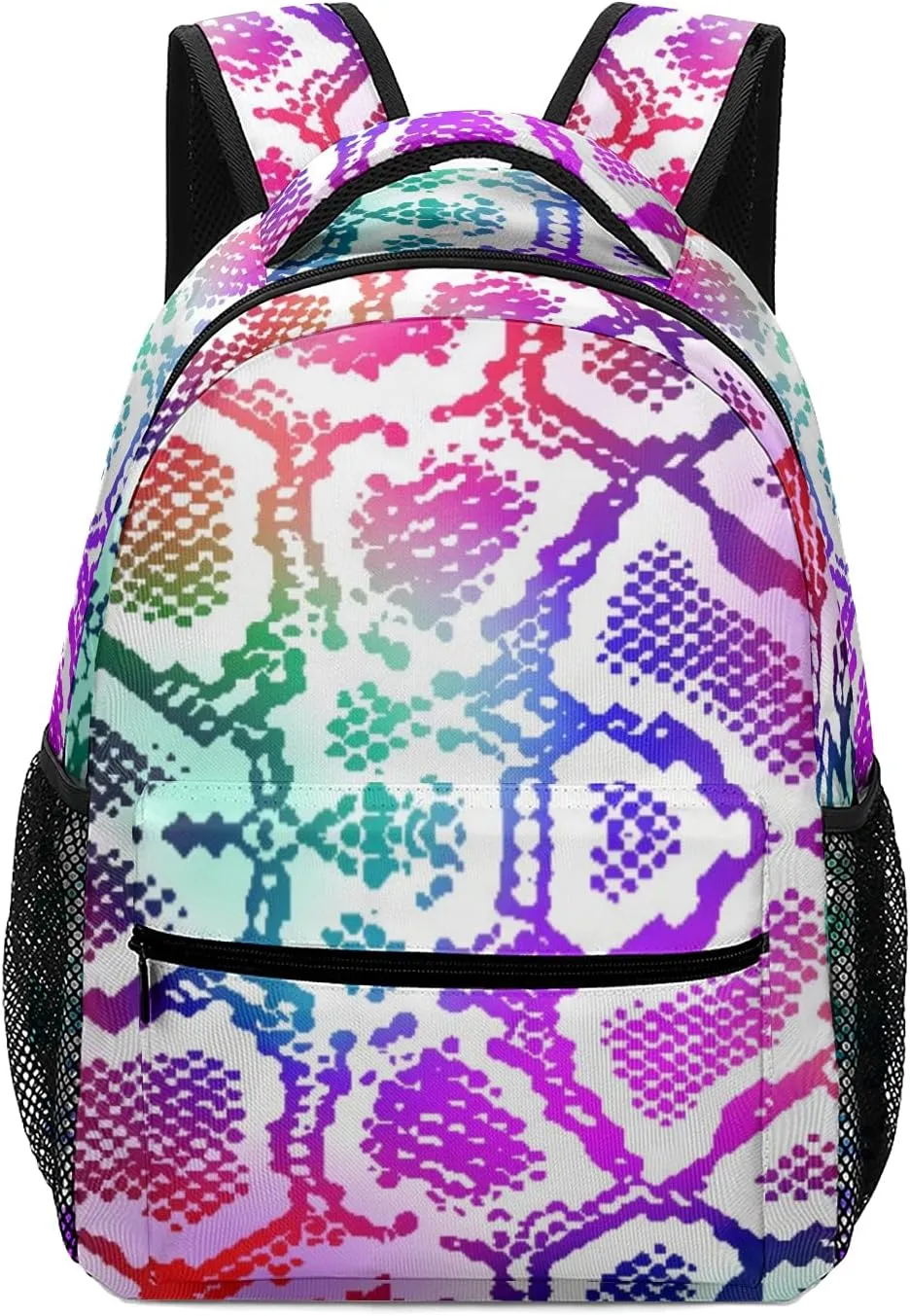 Colorful Lizard Skin Kids Backpack, Student School Bags for Boys & Girls, Bookbags with Adjustable Strapfor Travel