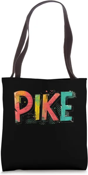 Colorful Pike for predatory Fish and Speech Lovers Tote Bag