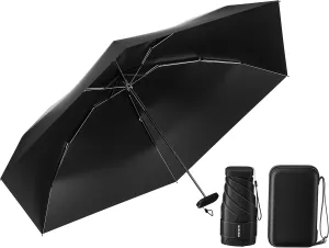 Compact Mini Umbrella for purse-Lightweight,Fold and UV Umbrella for Rain-Suitable for women, girls, kids