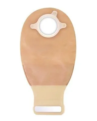 ConvaTec 416418 Natura 12" Drainable Pouch, 1 Sided Comfort Panel, Tail Closure, Transparent, 1-3/4" Flange, Pack of 10