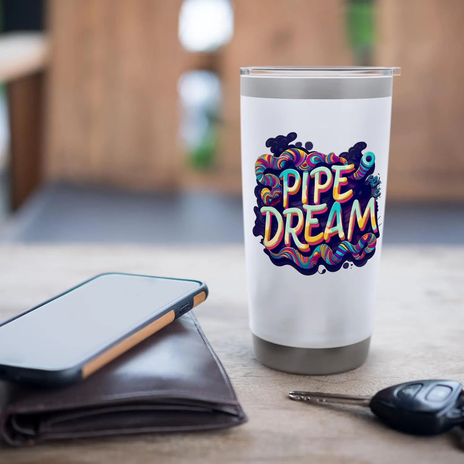 Cool colorful Pipe Dream Speech Costume Stainless Steel Insulated Tumbler