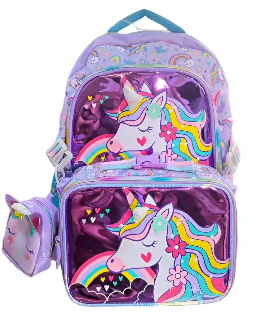 COOL UNICORN BACKPACK SET