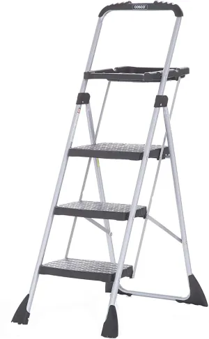 Cosco Max Steel Work Platform, Easy Fold One-Hand Lock, Convenient Project Trays, Stable & Secure, ANSI Rated 225 lbs, 10 Year Warranty