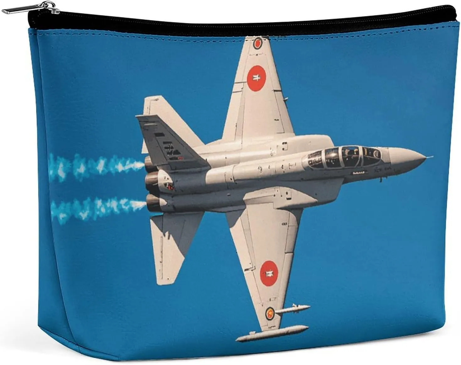 Cosmetic Bag Makeup Bags for Women Portable Makeup Bag Aircraft Fighter Jets Makeup Case Travel Toiletry Bag for Travel Accessories