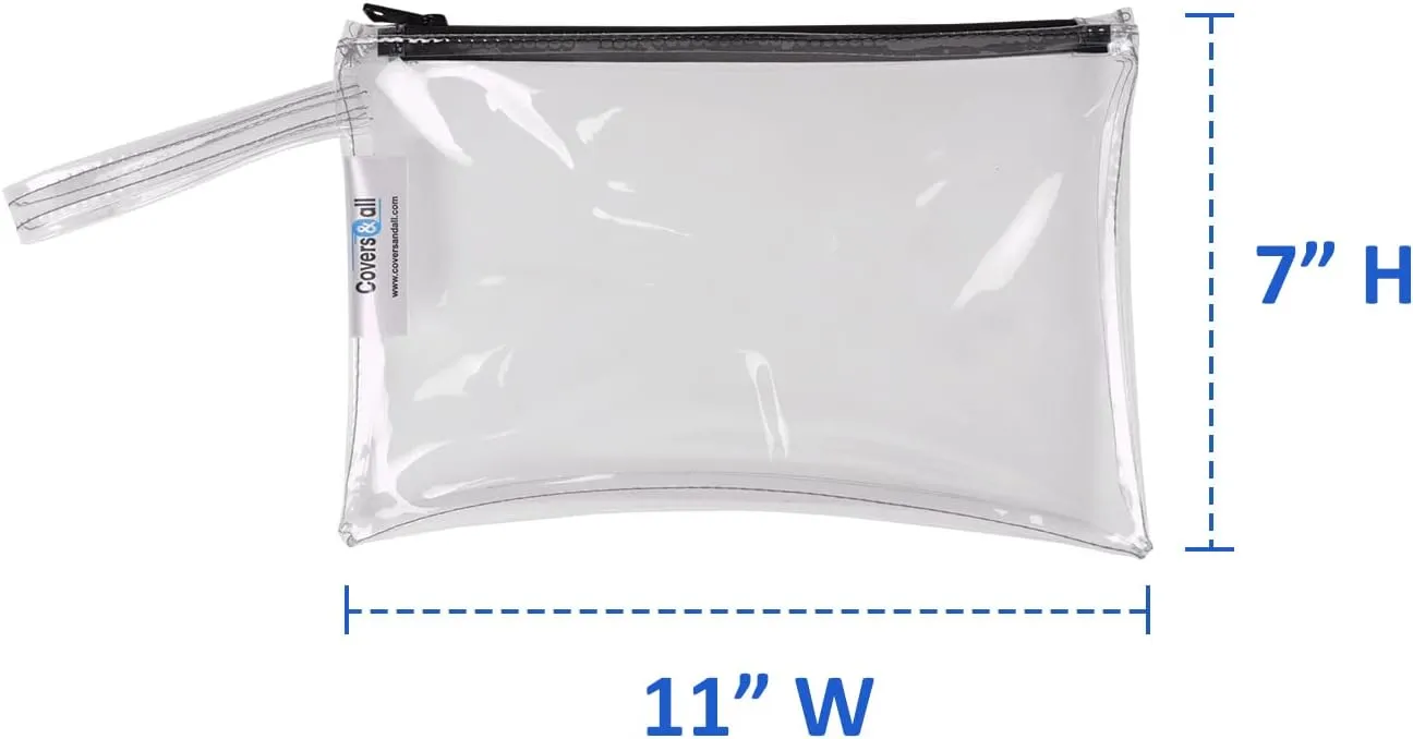 Covers & all Tool Bag Heavy Duty Waterproof Pouch with Sturdy Zipper, Utility Multipurpose for Tools Bank deposit Storage Makeup
