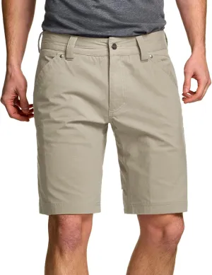 CQR Men's Stretch Utility Shorts, Lightweight Quick Dry Casual Shorts, Hiking Golf Cargo Shorts with Zipper Pockets