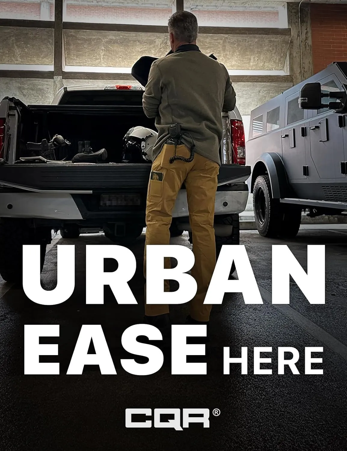 CQR Men's Vent Stretch Pants, Quick Dry Lightweight Casual Cargo Pants, Water Resistant Straight-Fit Utility Work Pants