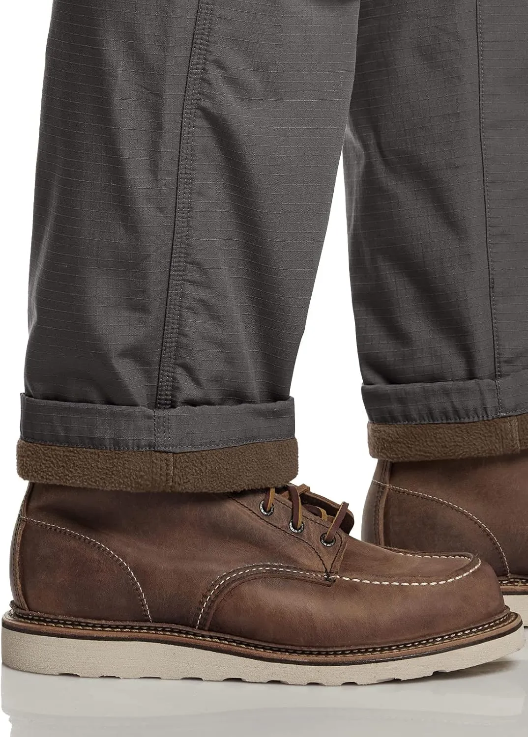 CQR Men's Winter Fleece Lined Pants, Water-Resistant Outdoor Stretch Work Pants, Windproof Casual Pants with Pockets