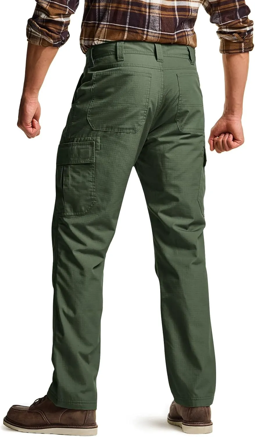 CQR Men's Winter Tactical Cargo Pants, Thermal Fleece Lined Outdoor Snow Ski Hiking Work