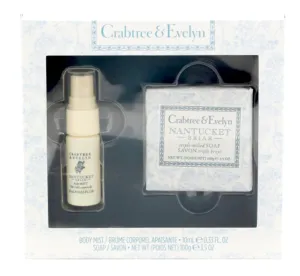 Crabtree & Evelyn Nantucket Briar .33 oz BODY MIST & 3.5 oz BAR SOAP Set