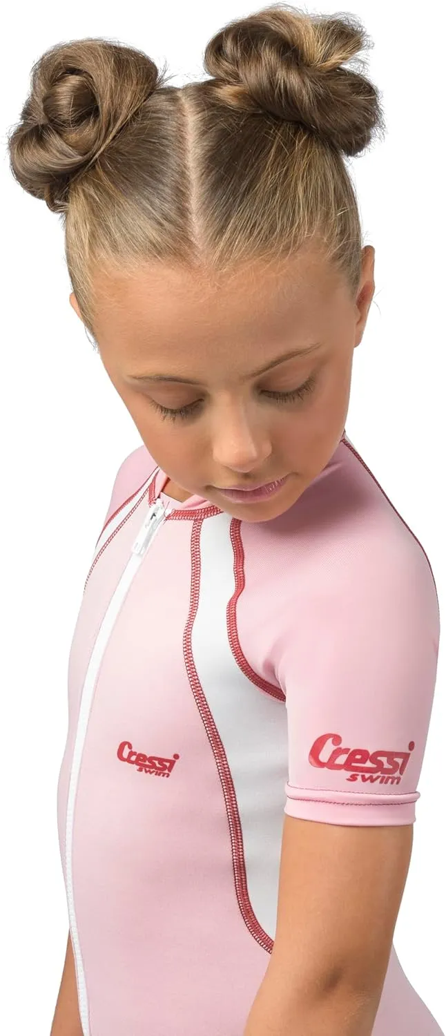 Cressi Kids Short Sleeve Swimsuit in Neoprene 1.5mm for Boys and Girls aged 2 to 10 year - Kids Swimsuit: designed in Italy