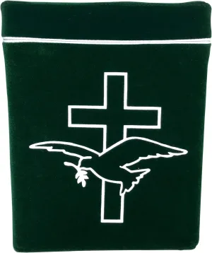 Cross Dove Urn Bag in Green with Temporary Urn, Travel and Scattering Urn_Patented