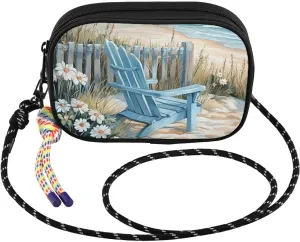 Crossbody Bag Beach Lighthouse Art for Women Cell Phone Purses Women's Small Shoulder Handbags Wallet Purse with Strap