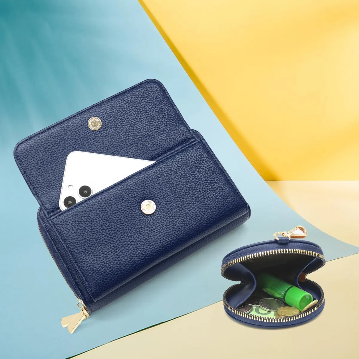 Crossbody Bag for Women Small Shoulder Handbag Leather Cell Phone Purse Wristlet Clutch Wallet with Card Slots