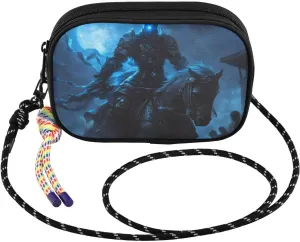 Crossbody Bags for Women Knight Death Horse Cell Phone Purses Women's Shoulder Handbag Wallet Purse with Rope Pendant