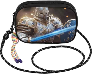 Crossbody Bags for Women Knight Sword Cool Cell Phone Purses Women's Shoulder Handbag Wallet Purse with Rope Pendant