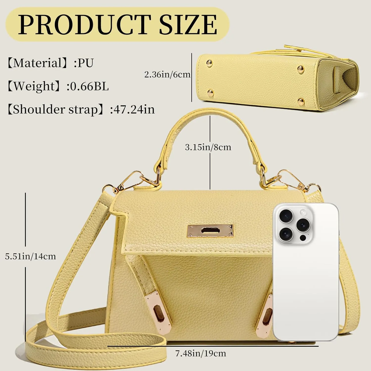 Crossbody Purse for Women, Purses for Women Crossbody Bag，Ladies Elegant Handbag Suitable for Work, Travel & Gift