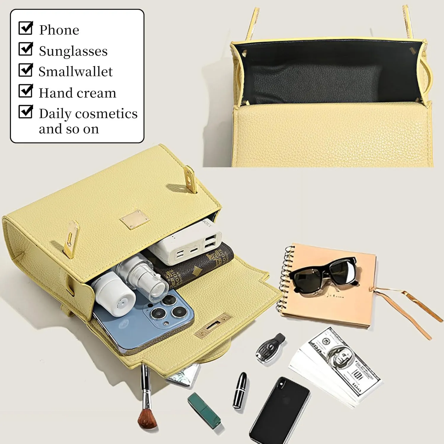 Crossbody Purse for Women, Purses for Women Crossbody Bag，Ladies Elegant Handbag Suitable for Work, Travel & Gift
