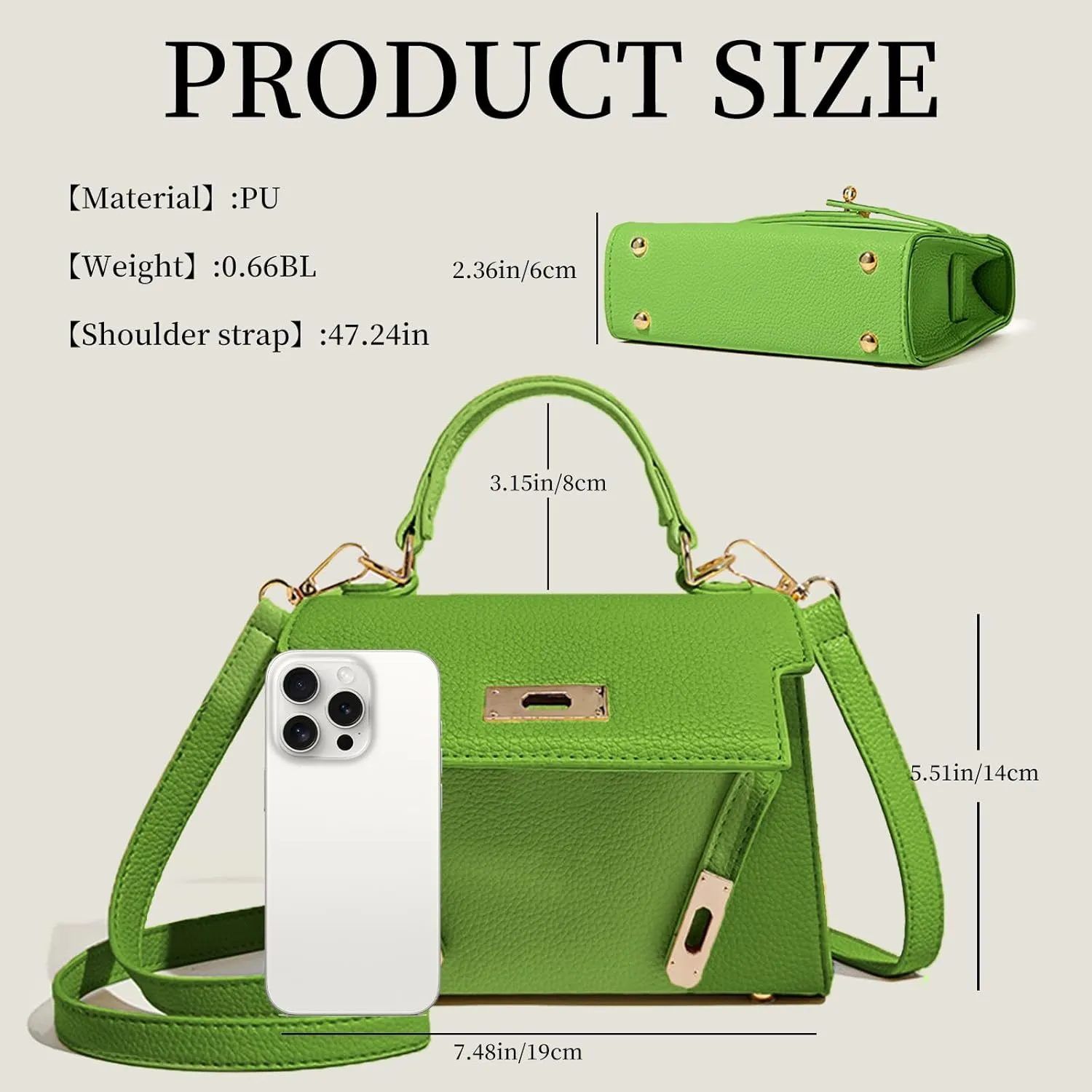 Crossbody Purse for Women, Purses for Women Crossbody Bag，Ladies Elegant Handbag Suitable for Work, Travel & Gift