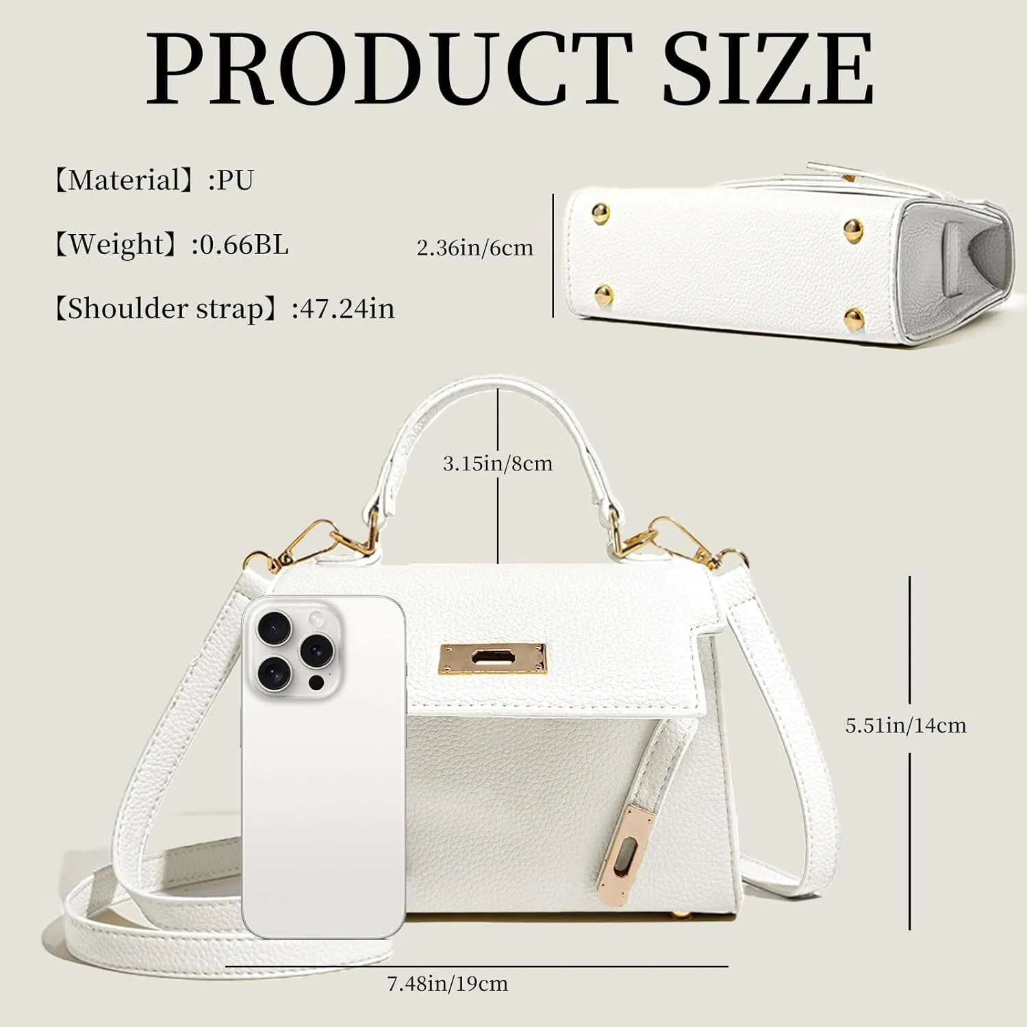 Crossbody Purse for Women, Purses for Women Crossbody Bag，Ladies Elegant Handbag Suitable for Work, Travel & Gift