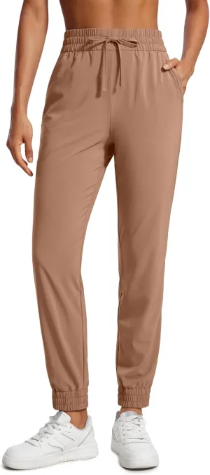 CRZ YOGA Lightweight Joggers for Women Workout Athletic Casual Lounge Travel Pants with Pockets Summer