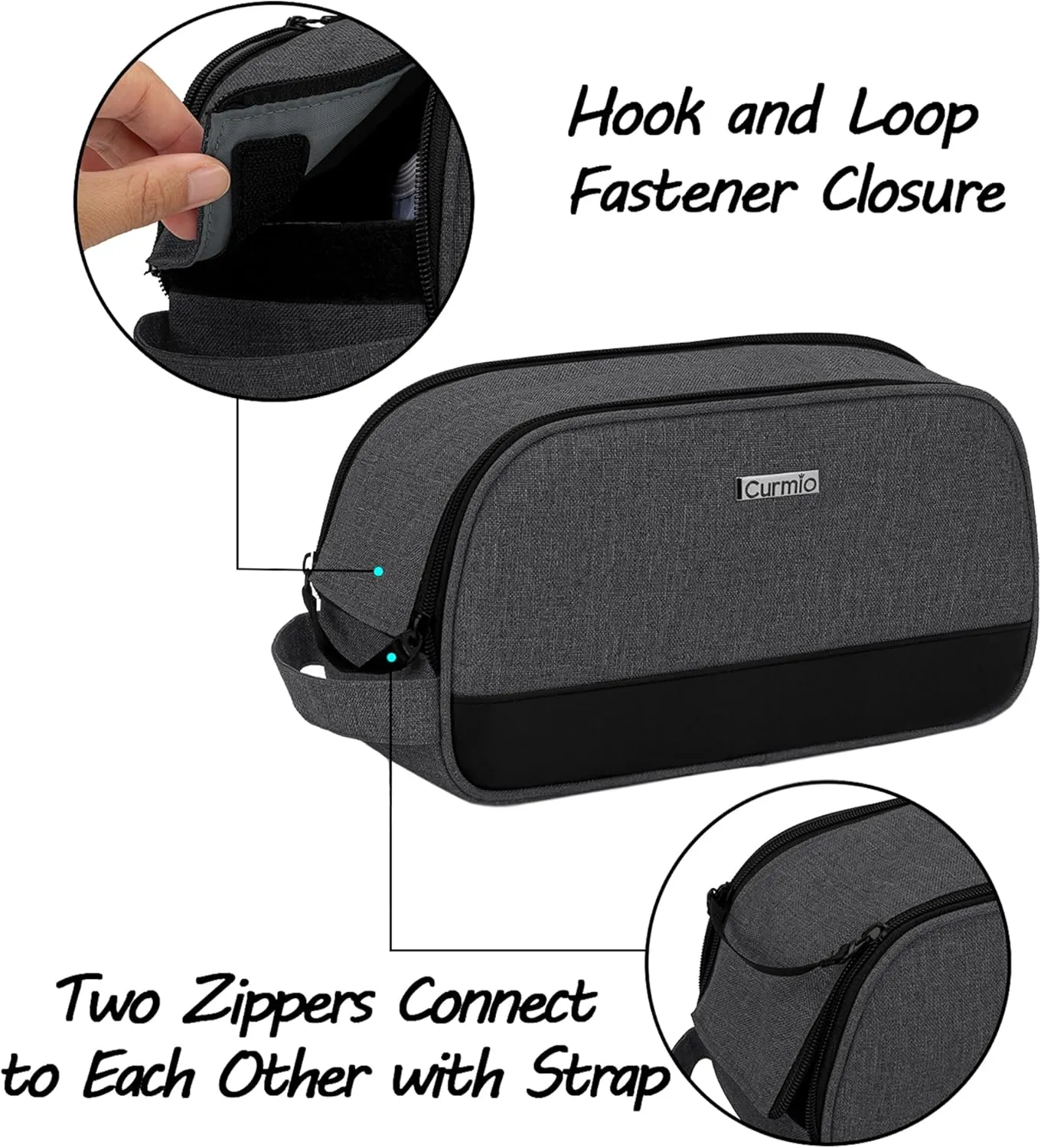 CURMIO Travel Carrying Bag Compatible for ResMed AirMini CPAP Machine and Accessories, Small Travel CPAP Equipment and Supplies Organizer Case, Bag Only