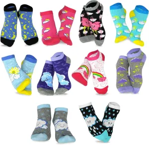 Cute Colorful Low Cut Ankle Socks for Women Girls College 9-11 Fun Novelty Multipair Gifts Floral Solid Neon Animal