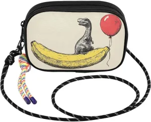 Cute Dinosaur Red Balloon Crossbody Bag for Women Cell Phone Purses Women's Small Shoulder Handbags Wallet Purse with Strap