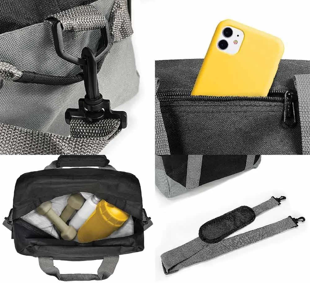DALIX 14" Small Duffle Bag Two Toned Gym Travel Bag