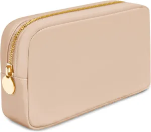 DANCOUR Nylon Makeup Bags for Women Large Preppy Travel Toiletry Pouch Cosmetic Bag Makeup Organizer